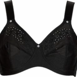 LingaDore - Basic Lisette Beugelloos - Maat 95D - Zwart - Zonder Beugel - Dames -Lingerie-Dames-Badmode Winkel 550x499