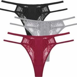 Merkloos Sexy Dames String Met Kant - 3 Pack Met Grijs, Rood & Zwart - Vrouwen Lingerie / Ondergoed Set - Maat M 19 Merkloos Sexy Dames String Met Kant - 3 Pack Met Grijs, Rood & Zwart - Vrouwen Lingerie / Ondergoed Set - Maat M -Lingerie-Dames-Badmode Winkel 550x512 1