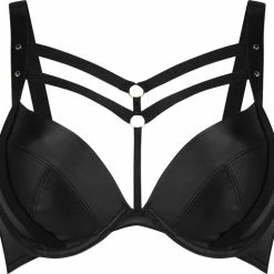 Hunkemöller Dames Lingerie Voorgevormde Push Up Beugel Bh Shadow - Zwart - Maat C80 -Lingerie-Dames-Badmode Winkel 550x513