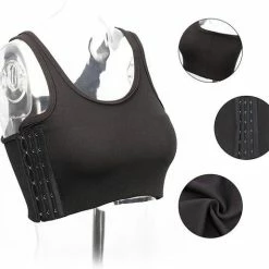 Cavear Transgender Chest Binder - Zwart - Maat XL - Trans Bindemittel - Binder - Breast Reducer Cosplay - Trans Binder - Breast Binder - Genderdysforie - Chestbinder - Corrigerende Binders - Gedaanteverwisseling - Testosterone Booster -Lingerie-Dames-Badmode Winkel 550x514 4