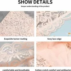 Merkloos 3 In 1 Dames Naadloze Kanten Hipster | Hoge Taille Slips | Butt Lifter | Zwart - Maat S - 3 Stuks -Lingerie-Dames-Badmode Winkel 550x515 1