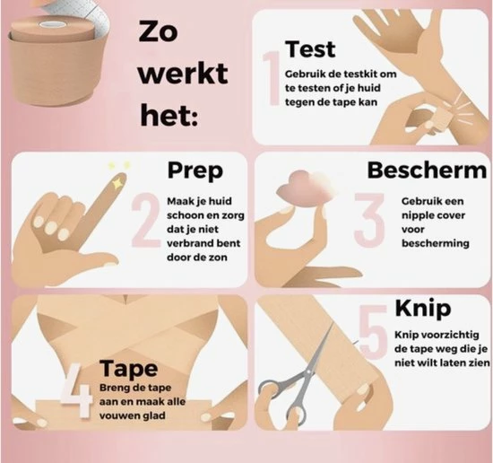Merkloos Boobtape 5 Merkloos Boobtape - Afbeelding 5
