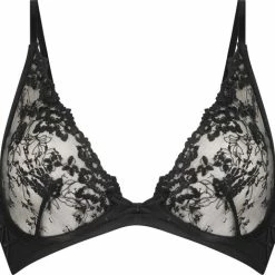 Hunkemöller Dames Lingerie Niet-voorgevormde Beugel Bh Lillian - Zwart - Maat B80