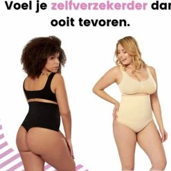 Myshapez Elegance - Corrigerende String - Waist Shaper - Corrigerende Slip Buik - Shapewear Dames - Beige - XL/XXL -Lingerie-Dames-Badmode Winkel 550x520 1
