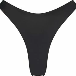 Hunkemöller Dames Badmode Hoog Uitgesneden Bikinibroekje Luxe - Zwart - Maat XS