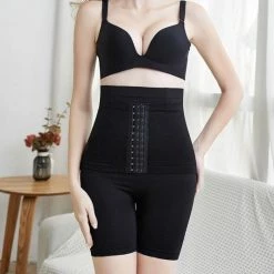 Merkloos Slim Wear - Corrigerend Ondergoed Met Waist Trainer Dames - Shapewear - Corset - Ondergoed Voor Buik, Billen En Dijen - Dames - Zwart - Maat XL/XXL