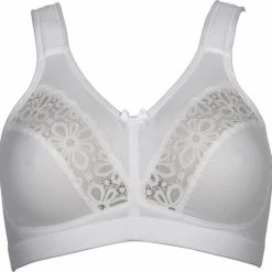 Elbrina Katoenen Beugelloze Vrouwen Beha - Wit - Maat 100B