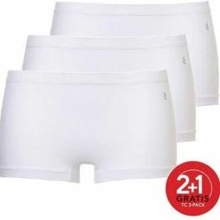 Ten Cate Short 3Pack Basic Wit - Maat S 44 Ten Cate Short 3Pack Basic Wit - Maat S -Lingerie-Dames-Badmode Winkel 550x537 2