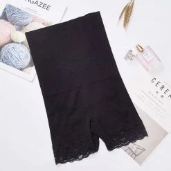 Wow Peach - Lace Shapewear - Seamless - Billen Buik Been - Afslank - Corrigerend Ondergoed - High Waist - Zwart XS/S -Lingerie-Dames-Badmode Winkel 550x542 3