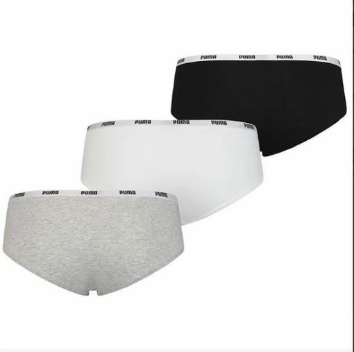 PUMA Dames Hipster 3-pack - Wit/Grijs/Zwart - Maat M 13 PUMA Dames Hipster 3-pack - Wit/Grijs/Zwart - Maat M -Lingerie-Dames-Badmode Winkel 550x547