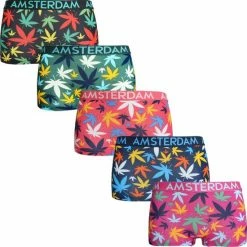 Fine Woman 8034 Amsterdam Boxershorts - Dames – Wietblad - 5 Pak - XL