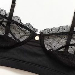 Merkloos Bagno Linda Kanten Lingerieset | Ondergoed | Beha Slipje Set | G-string | Zwart - Large -Lingerie-Dames-Badmode Winkel 550x550 107