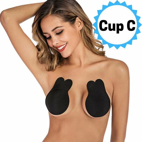KELERINO. Plak BH Push Up - Onzichtbaar, Herbruikbaar En Liftend Zwart - Cup C / D Multipack Plakbeha C /D 2 KELERINO. Plak BH Push Up - Onzichtbaar, Herbruikbaar En Liftend Zwart - Cup C / D Multipack Plakbeha C /D - Afbeelding 2