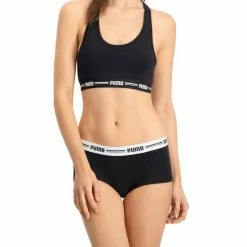 PUMA - Onderbroek Dames Iconic Mini Short - 2 Pack - Zwart - Maat: L -Lingerie-Dames-Badmode Winkel 550x550 134