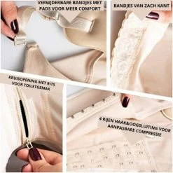 MARIAE 9702 COLOMBIAANSE POSTOPERATIEVE FAJA/DRUKPAK VAN MEDIUM COMPRESSIE| MAAT XL | KLEUR ZWART| CAPRI LENGTE| STAGE 1| TE GEBRUIKEN IN DE EERSTE PERIODE NA EEN BUIKWANDCORRECTIE, BBL,LIPOSUCTIE -Lingerie-Dames-Badmode Winkel 550x550 150