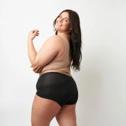 Moodies Period Undies Moodies Undies - Menstruatie- En Incontinentie Ondergoed - Bamboe Boyshort - Heavy/overnight Kruisje - Zwart - Maat M -Lingerie-Dames-Badmode Winkel 550x550 152