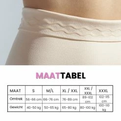 Myshapez Elegance - Corrigerende String - Waist Shaper - Corrigerende Slip Buik - Shapewear Dames - Beige - XL/XXL -Lingerie-Dames-Badmode Winkel 550x550 209