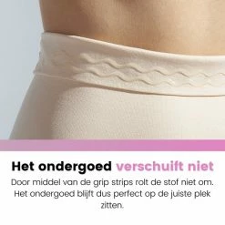 Myshapez Elegance - Corrigerende String - Waist Shaper - Corrigerende Slip Buik - Shapewear Dames - Beige - XL/XXL -Lingerie-Dames-Badmode Winkel 550x550 211