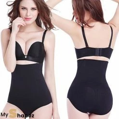 MyShapez Premium Waist Shaper - Corrigerend Ondergoed Dames - Corrigerende Waist Shaper Dames Kort - Zwart / M/L