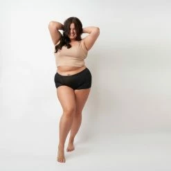 Moodies Period Undies Moodies Undies - Menstruatie- En Incontinentie Ondergoed - Bamboe Boyshort - Heavy/overnight Kruisje - Zwart - Maat XXL -Lingerie-Dames-Badmode Winkel 550x550 355