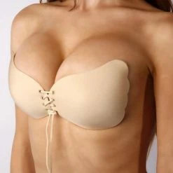 Merkloos Strapless Plak BH - Met Push Up Door De Vetersluiting - Cup C - Beige / Huidskleur 10 Merkloos Strapless Plak BH - Met Push Up Door De Vetersluiting - Cup C - Beige / Huidskleur -Lingerie-Dames-Badmode Winkel 550x550 52