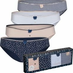 Happy Shorts Dames Slips Hartjes Print Valentijn 4-Pack D688 - Maat 38