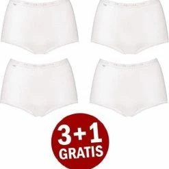 Sloggi Basic+ Dames Maxi Slip - 4-pack - Wit - Maat 54 -Lingerie-Dames-Badmode Winkel 550x570 8