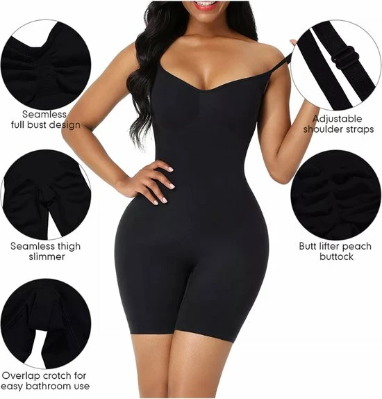 Wow Peach - Full Bodysuit Plas Gat- Seamless - Shapewear - Shaper - Corrigende Ondergoed - Butt & Chest Lift - Nude - Maat: X-Large 3 Wow Peach - Full Bodysuit Plas Gat- Seamless - Shapewear - Shaper - Corrigende Ondergoed - Butt & Chest Lift - Nude - Maat: X-Large - Afbeelding 3