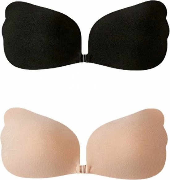 KELERINO. Strapless Plak BH - Vleugels Met Clipsluiting - Push Up - Cup B / Beige 4 KELERINO. Strapless Plak BH - Vleugels Met Clipsluiting - Push Up - Cup B / Beige - Afbeelding 4