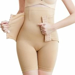 New Age Devi Shapewear - Shapeware Met Waisttrainer - Ingebouwde Waisttrainer - Tailletrainer - Corrigerend Ondergoed - Beige - M/L