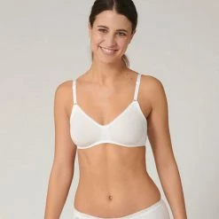 Sloggi Basic+ N Dames Beha Zonder Pads - Wit - Maat 85C -Lingerie-Dames-Badmode Winkel 550x598