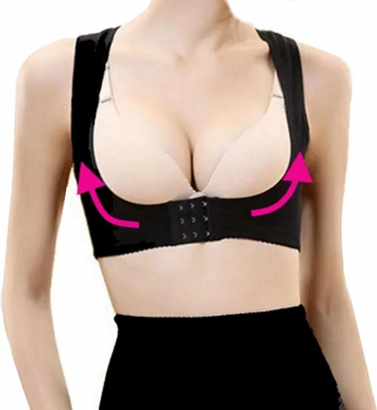 Bobbels & Putten - Houding Correctie Vrouw - L - Postuur Corrector - Maat 34 - Met Liftend Effect Op De Borsten - Push Up Bh – Plak Bh 1 Bobbels & Putten - Houding Correctie Vrouw - L - Postuur Corrector - Maat 34 - Met Liftend Effect Op De Borsten - Push Up Bh – Plak Bh