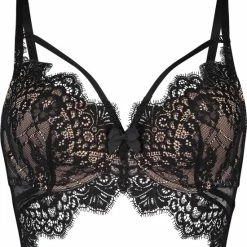 Hunkemöller Dames Lingerie Voorgevormde Longline Beugel Bh Marilee - Zwart - Maat C90