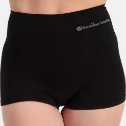 Bamboo Basics - Seamless Light Control Boxershorts Stella (2-pack) Dames - Zwart - L -Lingerie-Dames-Badmode Winkel 550x616