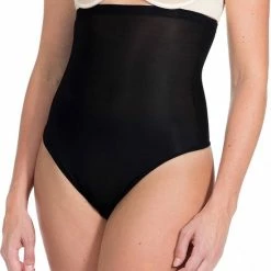 MAGIC Bodyfashion Hi Waist Thong Zwart Vrouwen - Maat L -Lingerie-Dames-Badmode Winkel 550x623 2