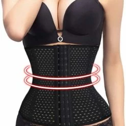 Relouka Shapewear Dames - Waist Shaper - Corset - Korset Buik - Korset Corrigerend - Zwart - Size M -Lingerie-Dames-Badmode Winkel 550x627