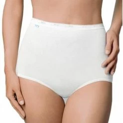 Sloggi Basic+ Dames Maxi Slip - 4-pack - Wit - Maat 54 -Lingerie-Dames-Badmode Winkel 550x627 4