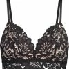 Hunkemöller Dames Lingerie Voorgevormde Longline Bh Zonder Beugel Shiloh - Zwart - Maat C75