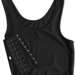 Merkloos Transgender Chest Binder - Zwart - Maat S