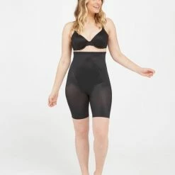 Spanx Thistincts 2.0 High Waisted Mid Thigh Short - Zwart - Maat M -Lingerie-Dames-Badmode Winkel 550x645 4