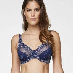 Hunkemöller Dames Lingerie Niet-voorgevormde Beugel Bh Diva - Blauw - Maat F95 -Lingerie-Dames-Badmode Winkel 550x653 2