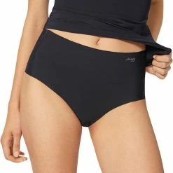 Sloggi - Sloggi ZERO Feel Maxi EX - BLACK - Vrouwen - Maat S -Lingerie-Dames-Badmode Winkel 550x658