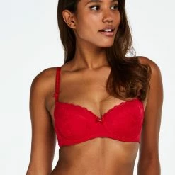 Hunkemöller Dames Lingerie Voorgevormde Beugel Bh Maya - Rood - Maat C80 -Lingerie-Dames-Badmode Winkel 550x660 125