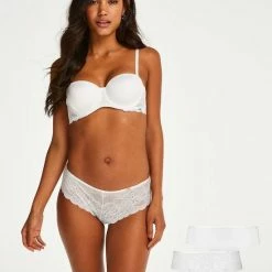 Hunkemöller Lingerie Dames 2-pack Brazilians Angie - Wit - Maat XL -Lingerie-Dames-Badmode Winkel 550x660 163