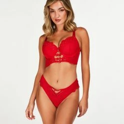 Hunkemöller Dames Lingerie Voorgevormde Longline Beugel Bh Oceana - Rood - Maat F90 -Lingerie-Dames-Badmode Winkel 550x660 242