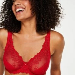Hunkemöller Dames Lingerie Niet-voorgevormde Beugel Bh Diva - Rood - Maat F85 -Lingerie-Dames-Badmode Winkel 550x660 243