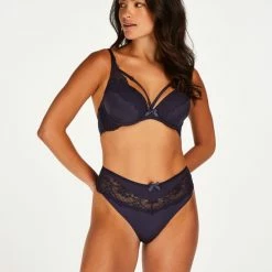Hunkemöller Dames Lingerie Voorgevormde Beugel Bh Georgia - Blauw - Maat D90 -Lingerie-Dames-Badmode Winkel 550x660 253