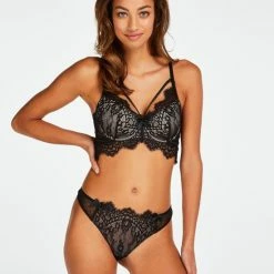 Hunkemöller Dames Lingerie Voorgevormde Longline Beugel Bh Marilee - Zwart - Maat C90 -Lingerie-Dames-Badmode Winkel 550x660 276