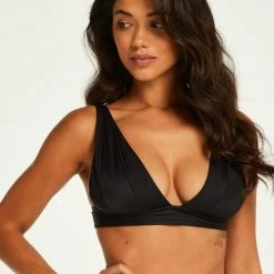 Hunkemöller Dames Badmode Triangle Bikinitop Luxe - Zwart - Maat XL -Lingerie-Dames-Badmode Winkel 550x660 318