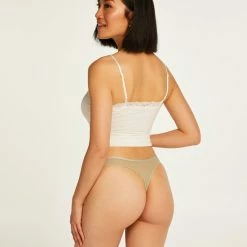 Hunkemöller Dames Lingerie 3-pack String Yakira - Groen - Maat XL -Lingerie-Dames-Badmode Winkel 550x660 332